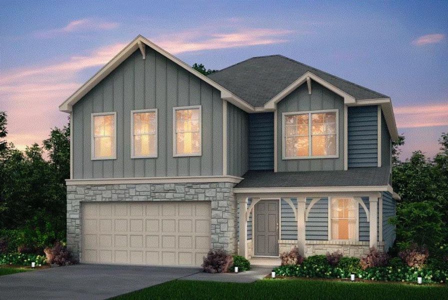 Pulte Homes, Granville elevation Z, rendering