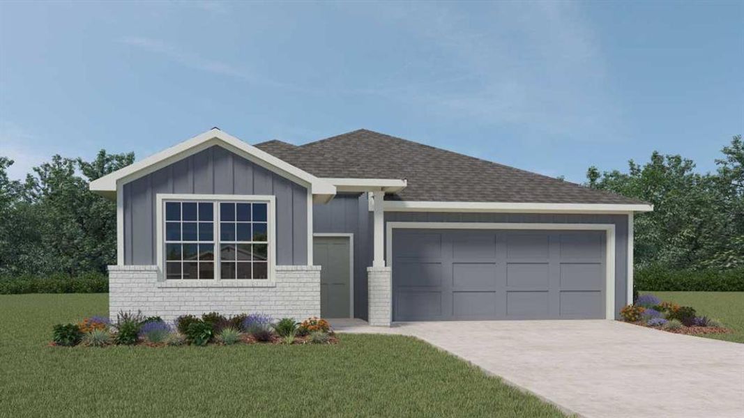 New construction Single-Family house 159 Sweetwater Dr, Kyle, TX 78640 The Caden II- photo