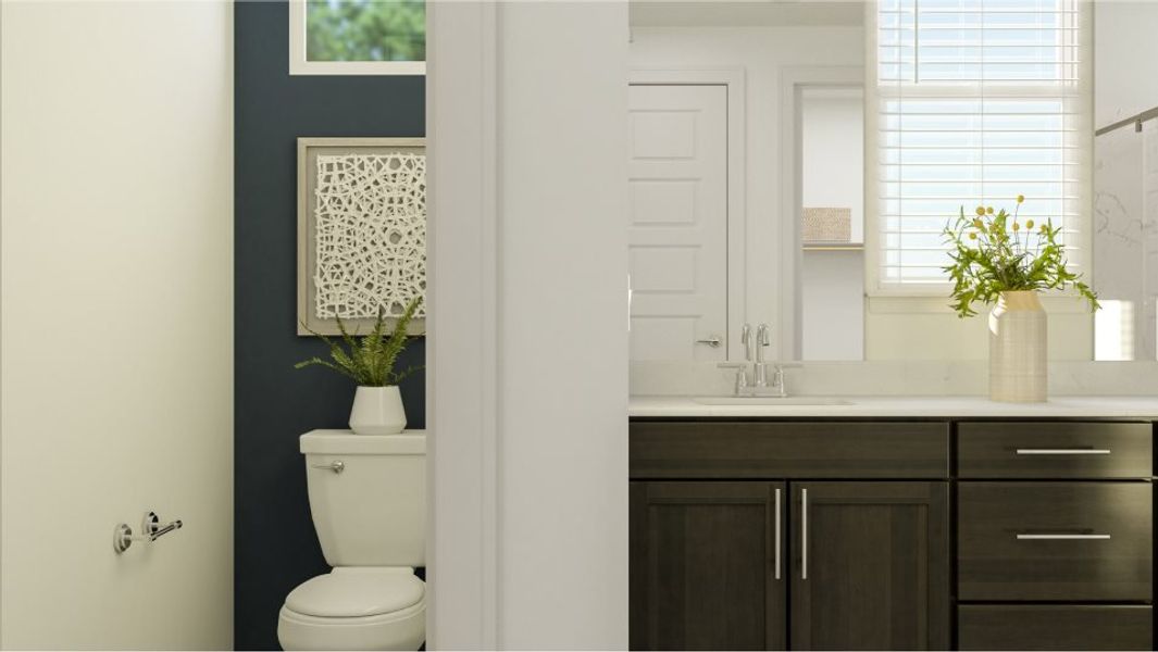 Owner's bathroom with private commode