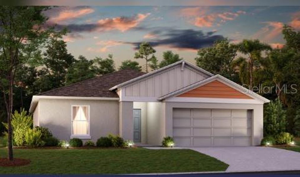 New construction Single-Family house 4159 Gerbera Daisy Avenue, Haines City, FL 33844 Adora- photo
