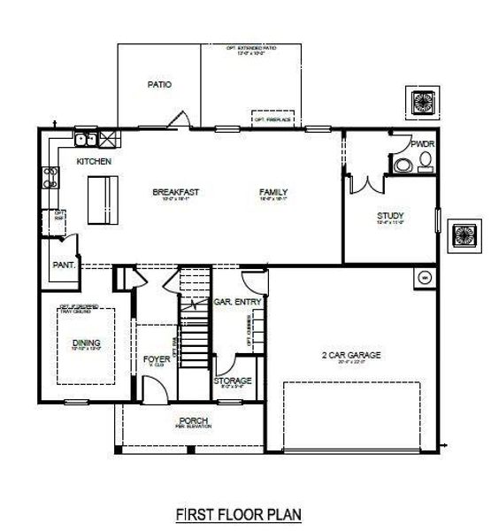 Second Floor Plan; some features may vary.  Please consult with Sales Consultant for details
