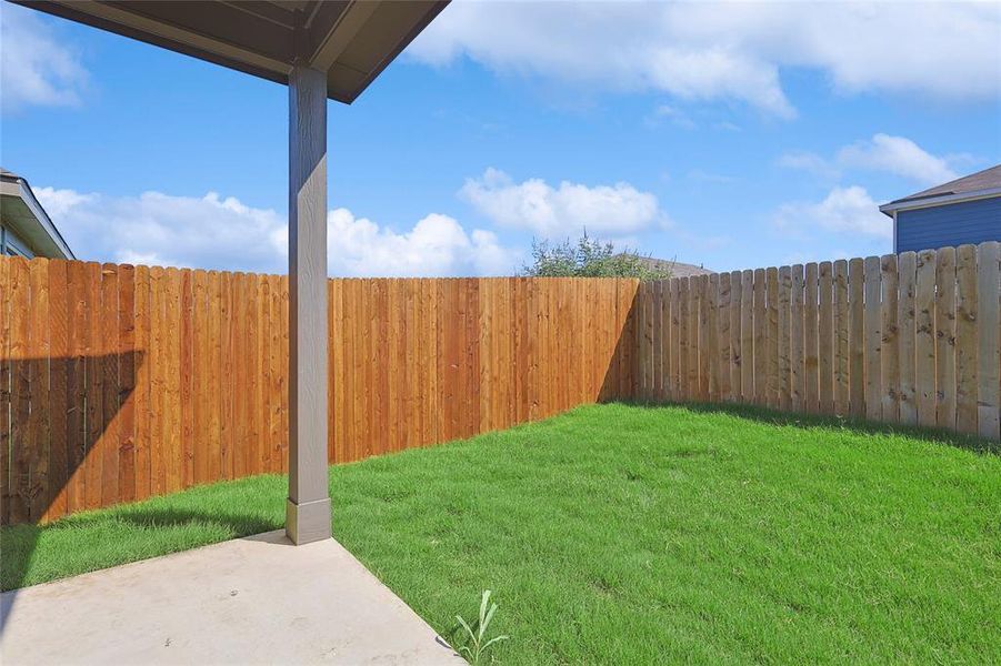 View of yard featuring a patio