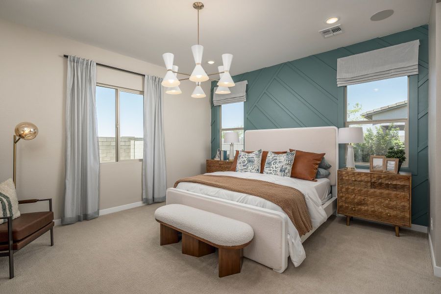 Primary Bedroom | Pastora | Wildera – Peak Series | New Homes in San Tan Valley, AZ | Landsea Homes