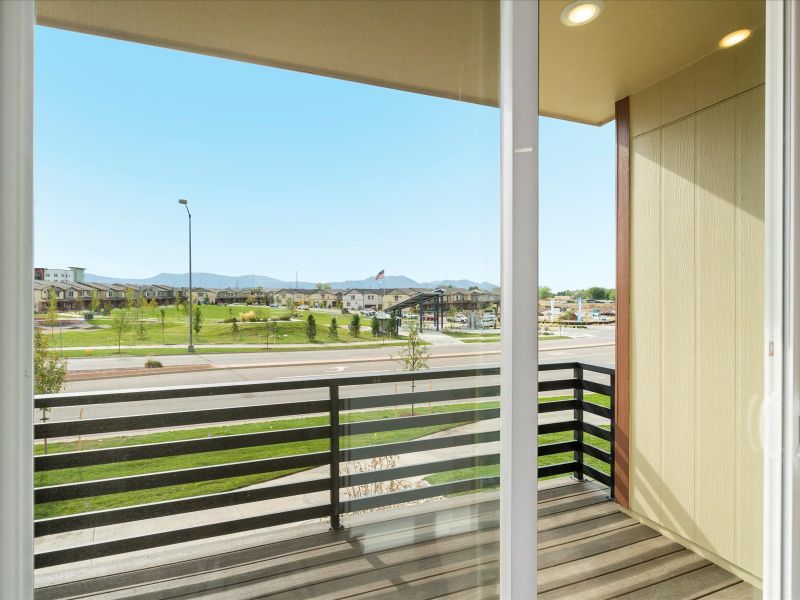 The Cameron floorplan exterior image taken at a Meritage Homes community in Broomfield, CO.