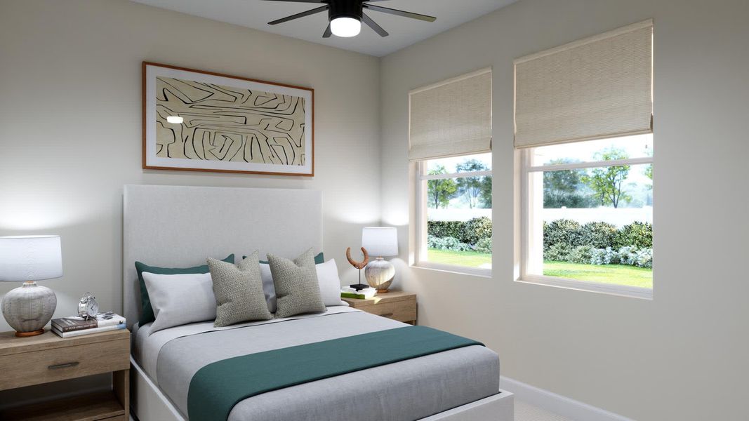 Bedroom 4 | Willow at Harrell Oaks in Orlando, FL by Landsea Homes