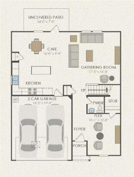 Pulte Homes, Sandalwood floor plan