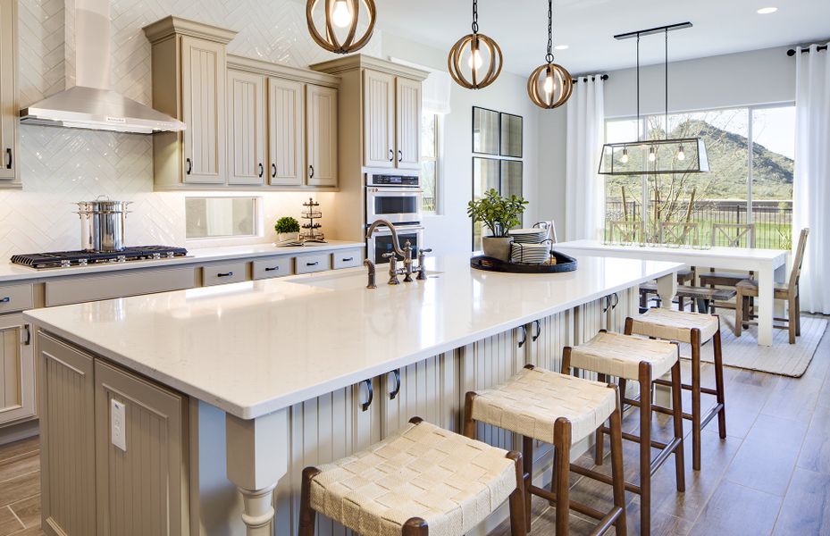 Kitchen island with additional seating