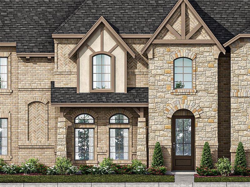 New construction Townhouse house 811 Homeplace Circle, Mansfield, TX 76063 Baird B - Rear Entry- photo