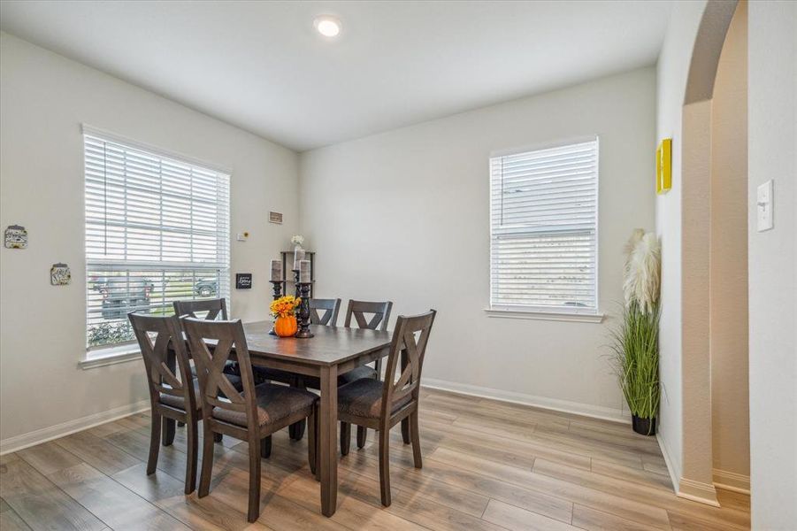 Dining Room Natural Light, Windows, Blinds