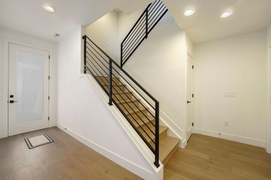 Entry way with private elevator option