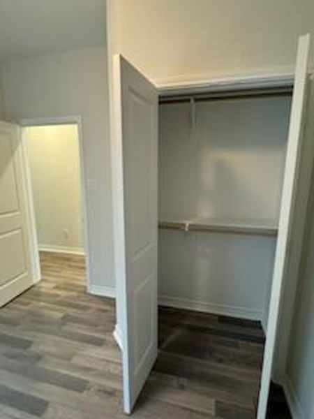 Secondary bedrooms each have spacious closets