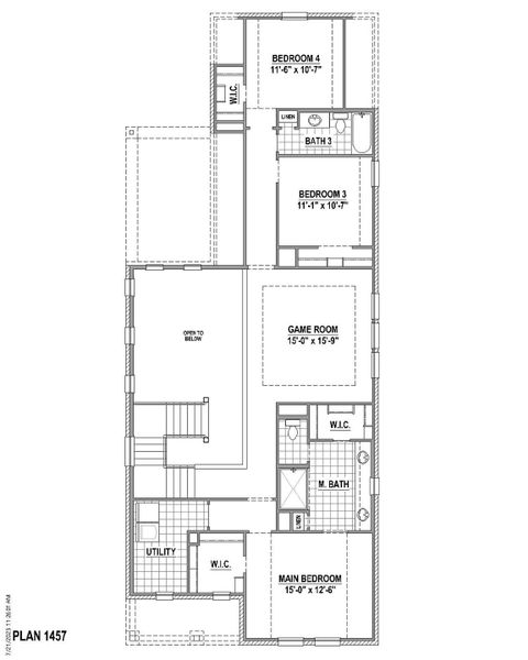 Plan 1457 2nd Floor