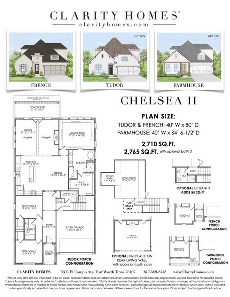 New construction Single-Family house Chelsea II, 101 Observation Drive W, Aledo, TX 76008 - photo