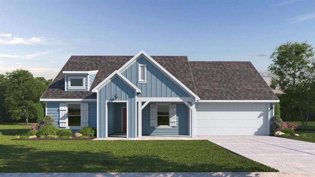 New construction Single-Family house 150 Konrad Creek Cv, Lockhart, TX 78644 The Garland- photo
