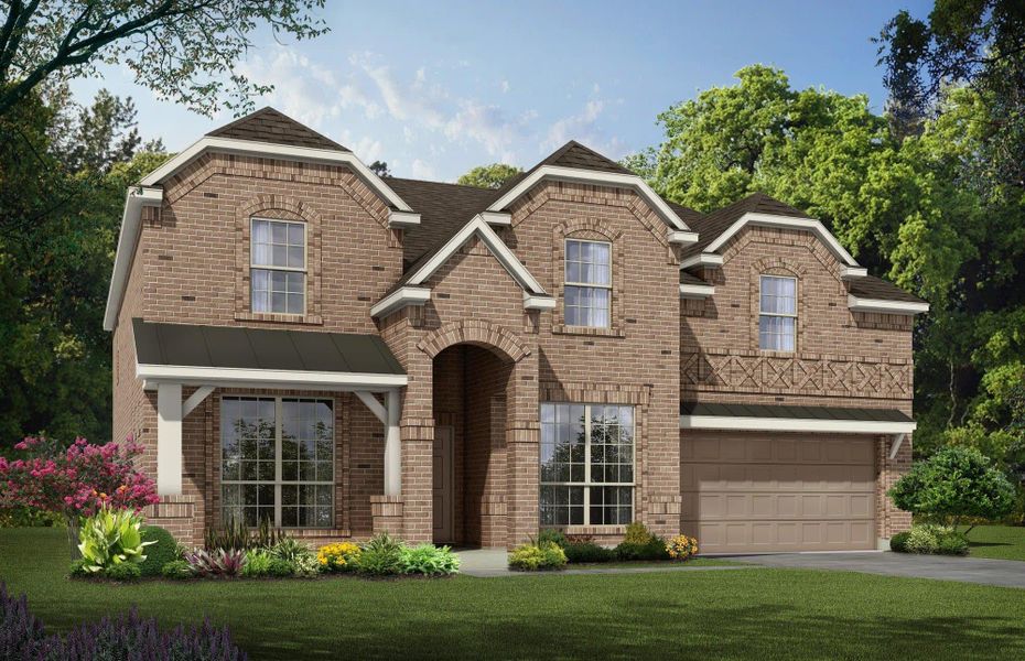 Elevation C | Concept 3135 at Abe's Landing in Granbury, TX by Landsea Homes