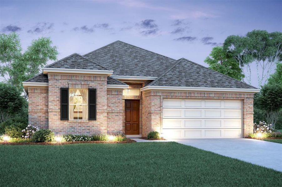 Stunning Chase home design by K. Hovnanian Homes with elevation A in beautiful Glen Oaks. (*Artist rendering used for illustration purposes only.)