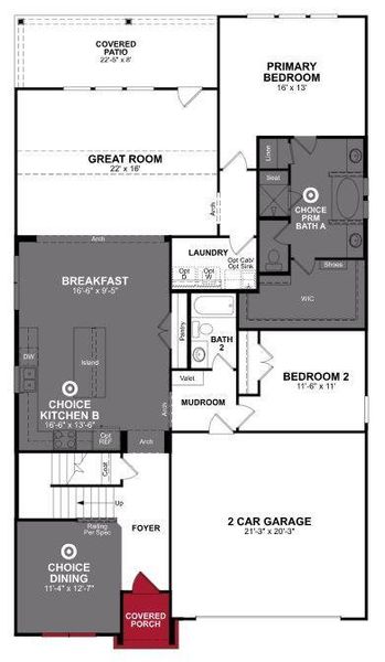 Beazer Homes Goodland Laredo Floorplan.