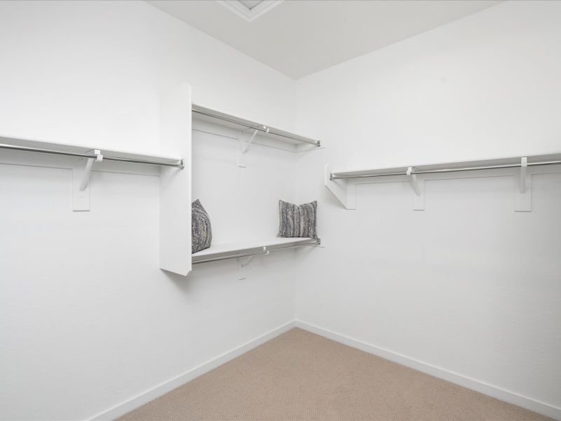 Primary Walk-In Closet in Lark Floorplan at Silva Farms