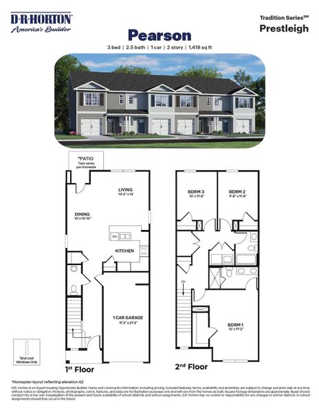 New construction Townhouse house 542 Belgian Red Way, Wake Forest, NC 27587 PEARSON- photo