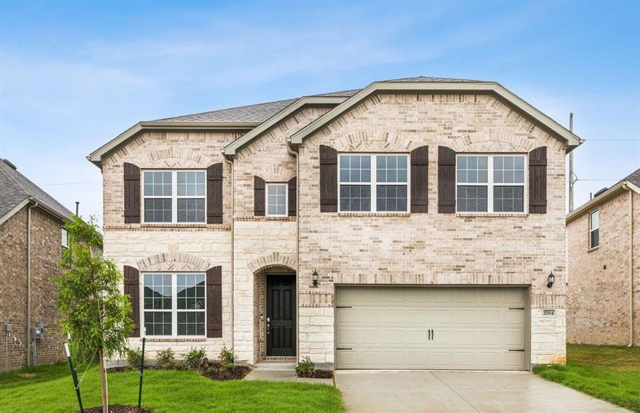 NEW CONSTRUCTION: Beautiful two-story home available at Wilson Creek Meadows in Celina