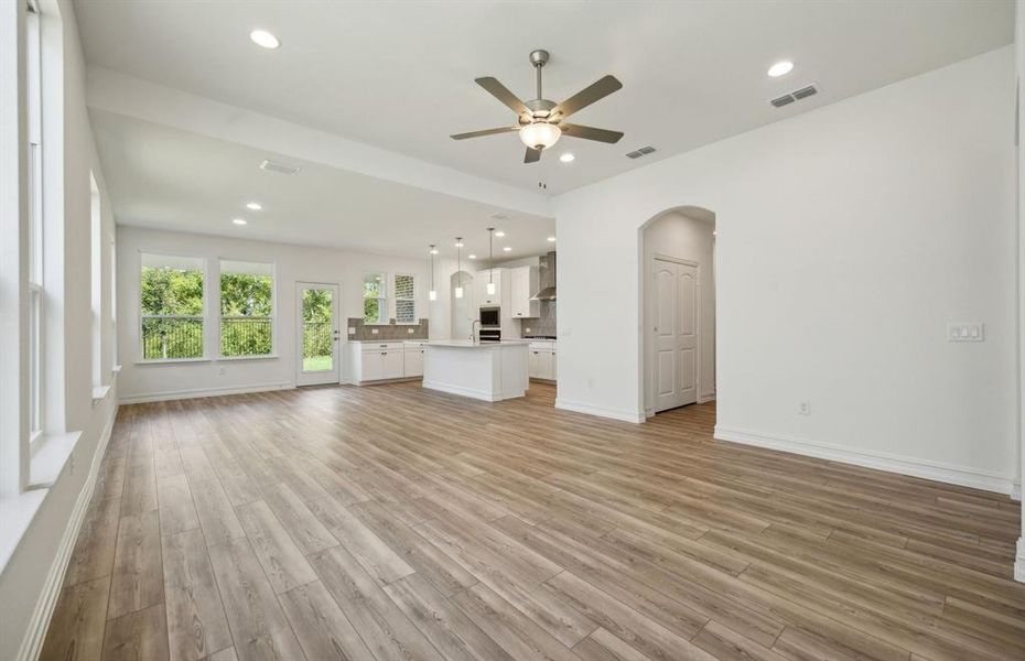 Airy gathering room *real home pictured