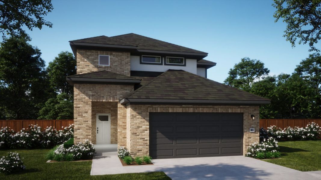 Elevation A2 | Ella at Village at Manor Commons in Manor, TX by Landsea Homes