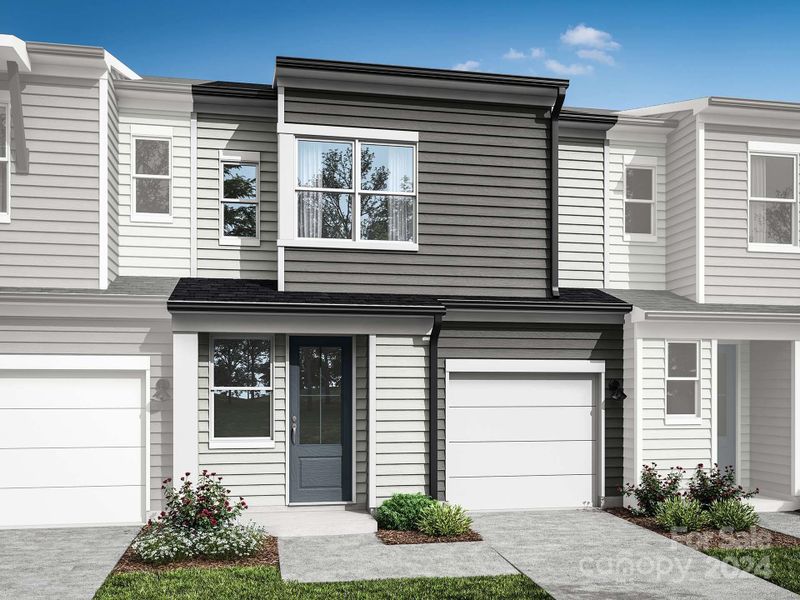 Fifteen 15 Cannon Phase II | The Conrad Exterior Style D Rendering *actual color scheme and orientation may vary on this home