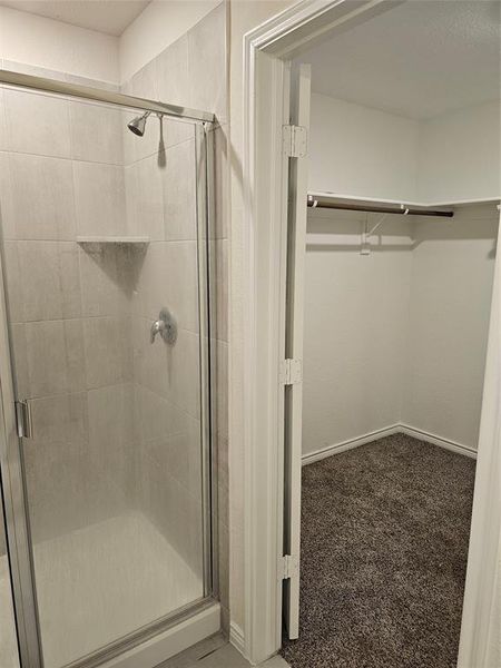 Bathroom with walk in shower