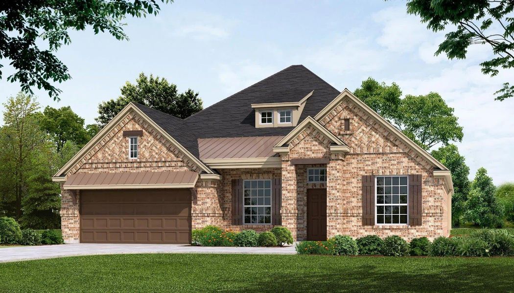 Elevation C | Concept 2533 at Abe's Landing in Granbury, TX by Landsea Homes