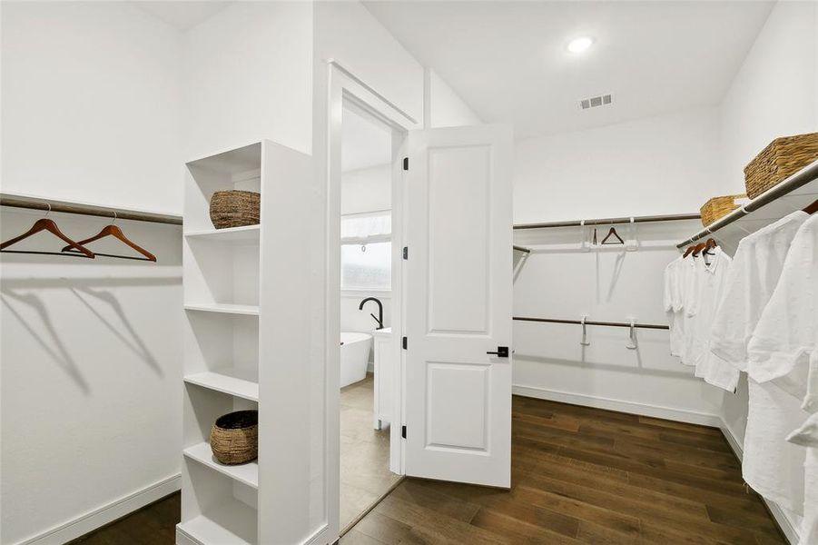 Huge primary walk-in closet (*Photo not of actual home and used for illustration purposes only.)
