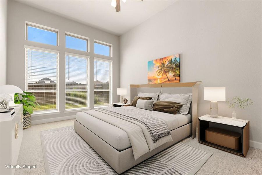 Virtual Staging Of the Master Bedroom