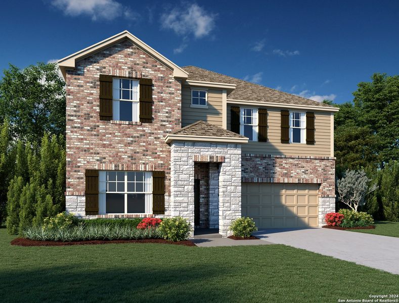 New construction Single-Family house 12634 Auriga, San Antonio, TX 78245 Alexis Homeplan- photo