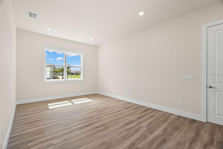 Bonus Room - First Floor with entry from 1 car garage.