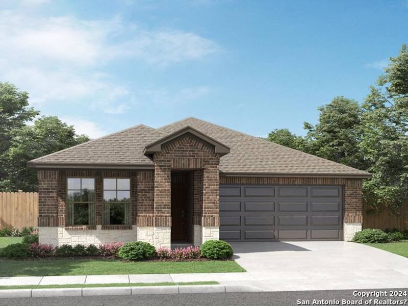 New construction Single-Family house 124 Colebrook Way, Cibolo, TX 78108 The Briscoe (820)- photo