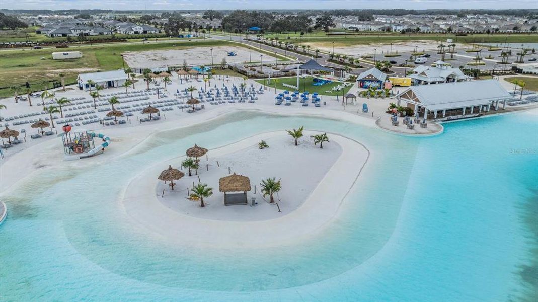 lagoon w/white sandy beaches