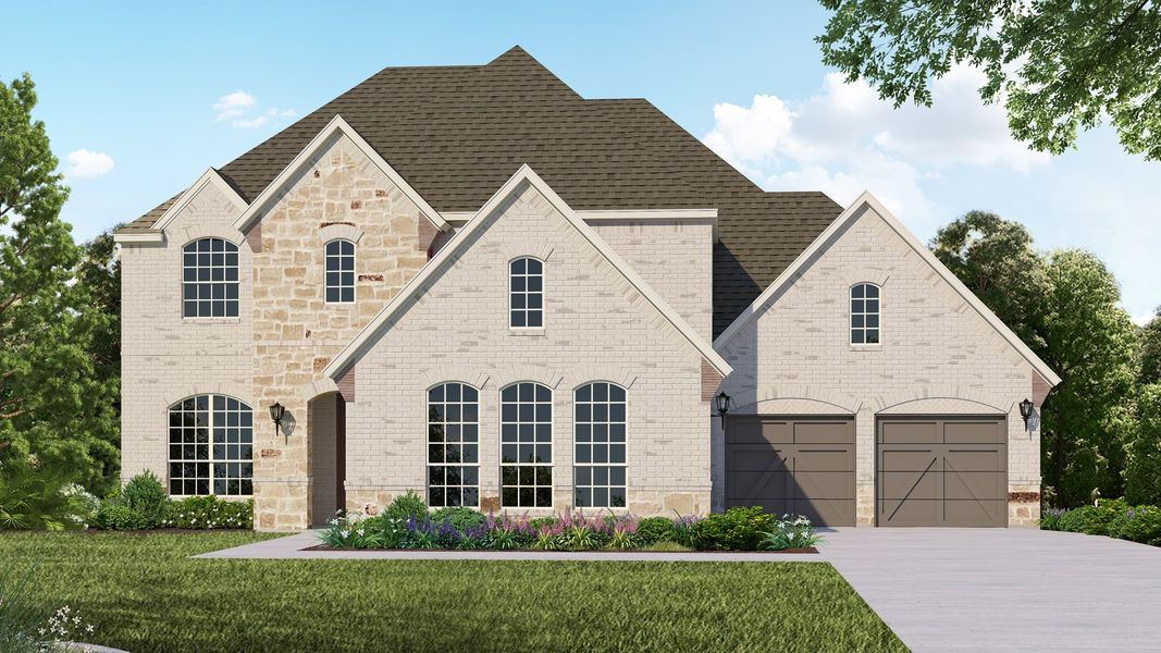 Plan 1710 Elevation D with Stone