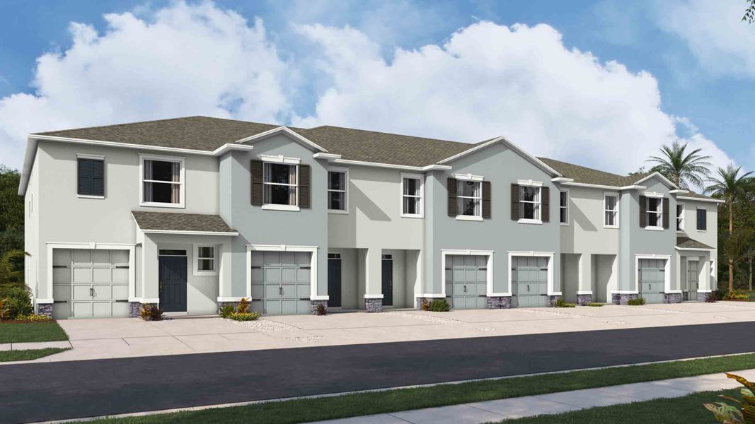 New construction Townhouse house Glen, 3701 Stormy Thistle Place, Plant City, FL 33565 - photo