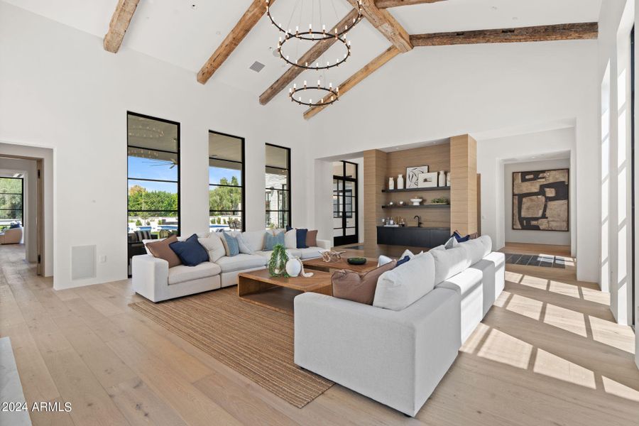 Wet bar in formal living room