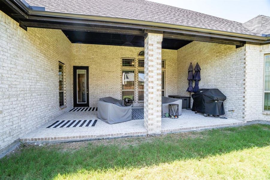 View of patio or terrace in backyard