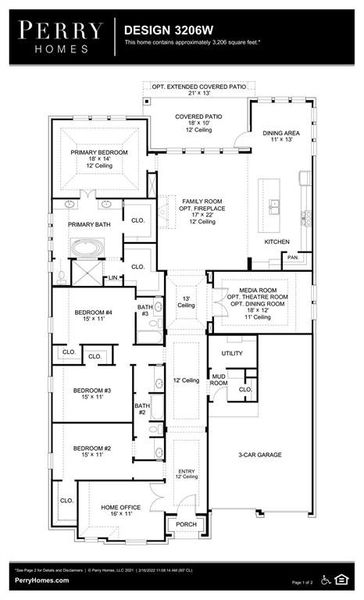 New construction Single-Family house 555 Arrowhead Lane, Haslet, TX 76052 Design 3206W- photo