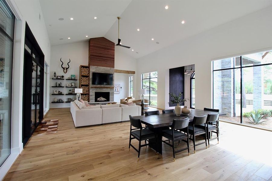 Full view of this remarkable entry and living room.