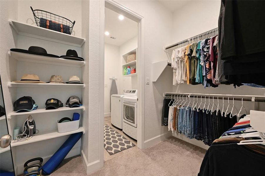 Primary Closet #2 - with access to the laundry room