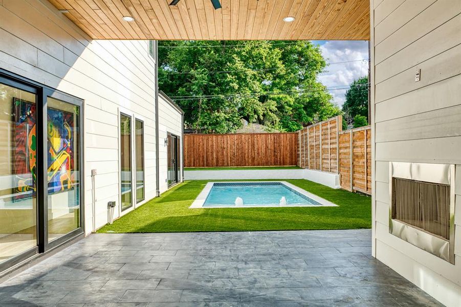 View of pool with a patio