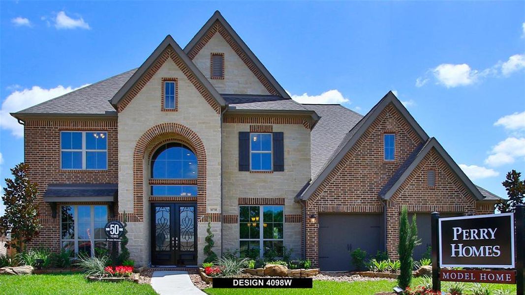 New construction Single-Family house 5507 Rocky Banks Way, Fulshear, TX 77441 Design 4098W- photo