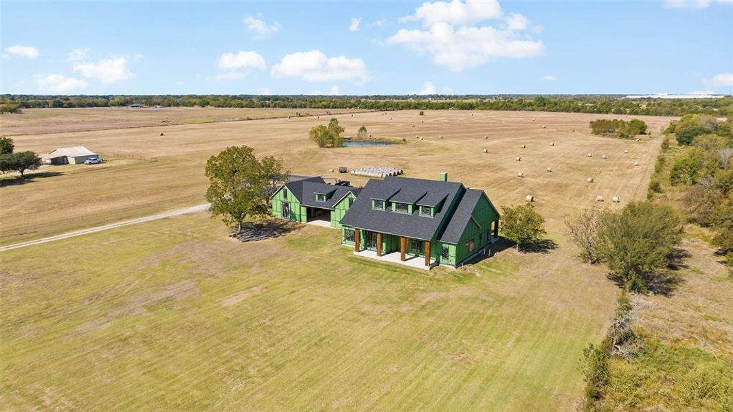 Bird's eye view featuring a rural view