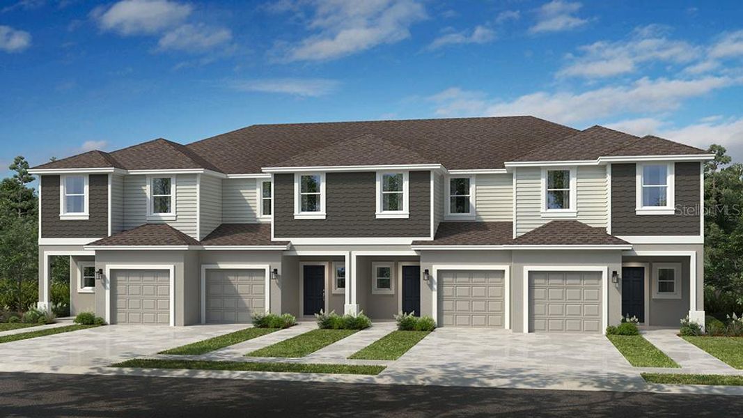 New construction Townhouse house 3327 Whooping Crane Drive, Davenport, FL 33837 Marigold- photo