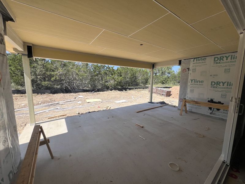 Covered patio