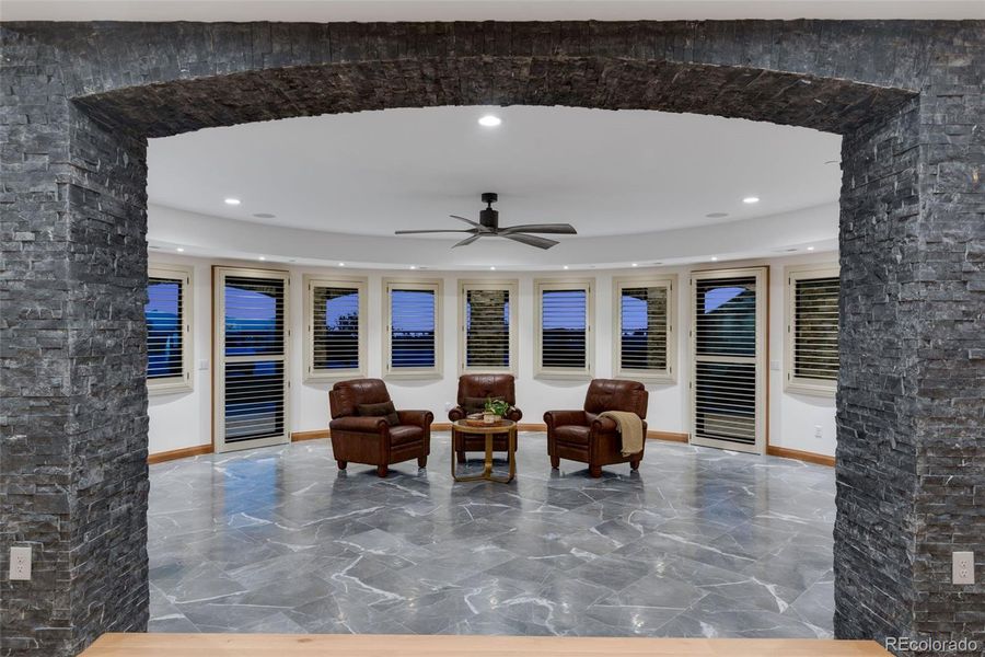 Wine Cellar with custom cabinetry