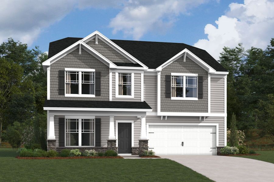 New construction Single-Family house 8597 Acadia Parkway, Sherrills Ford, NC 28673 Draper II- photo