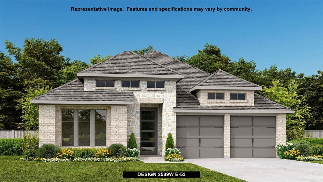 New construction Single-Family house Design 2589W, 5307 Elegance Court, Manvel, TX 77583 - photo